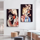 Плакат на стену с абстрактными изображениями Пикассо, Повседневная Женская жизнь, картина в скандинавском стиле для гостиной, украшение на холсте