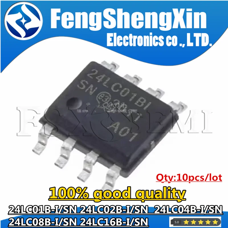 10 шт., чипы 24LC01B-I/SN 24LC01BI 24LC02B-I/SN 24LC02BI 24LC04B-I/SN 24LC04BI 24LC08B-I/SN 24LC08BI 24LC16B-I/SN 24LC16BI SOP-8