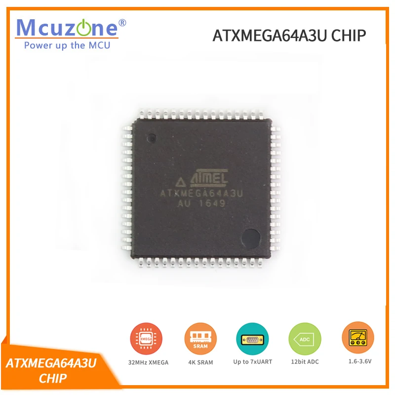 

Женский чип uart AVR ATMEL xmega64A3 64A3 atxmega64 A3 микрочип