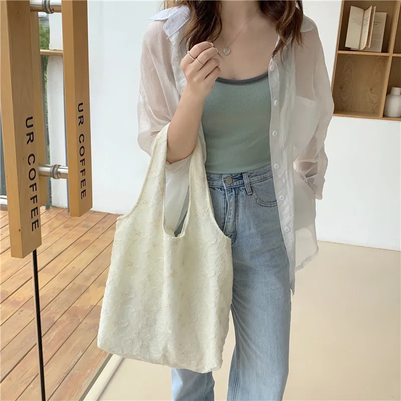 Large simple student handbag single-shoulder Top-Handle Bags BB-165