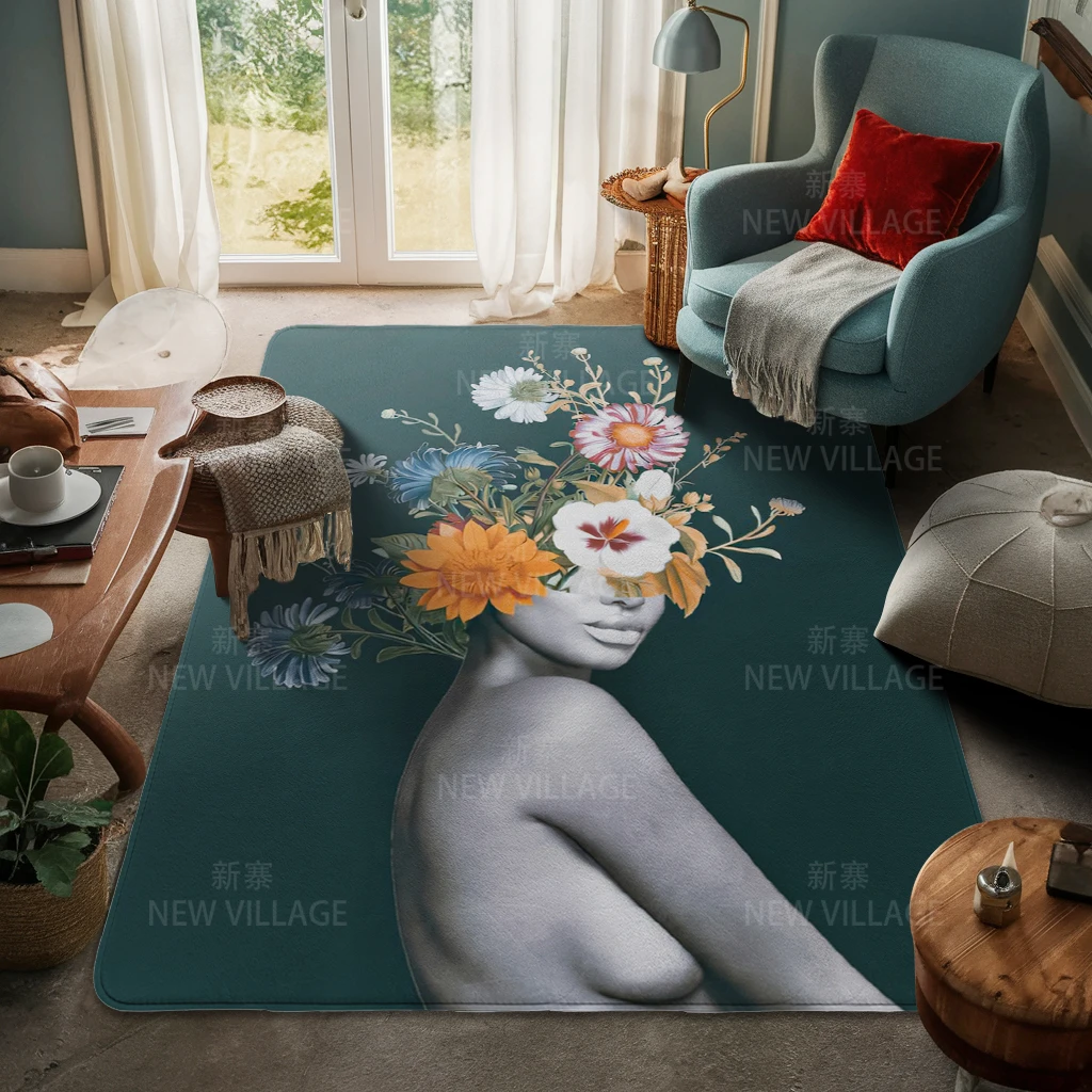 Напольные коврики для гостиной ковер семейной двери современный скандинавский