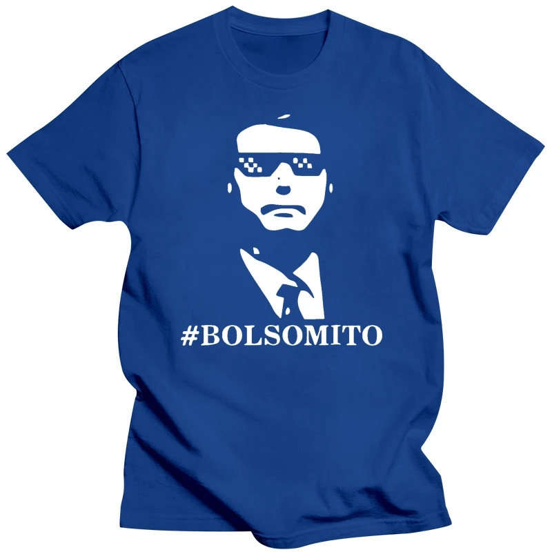 Забавная черная футболка Bolsomito Bolsonaro President 2019 большого размера