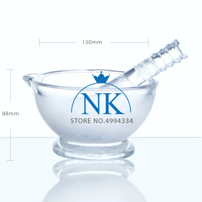 Стеклянная ступка и пестик для лаборатории диаметр 60-180 мм 1 шт. |