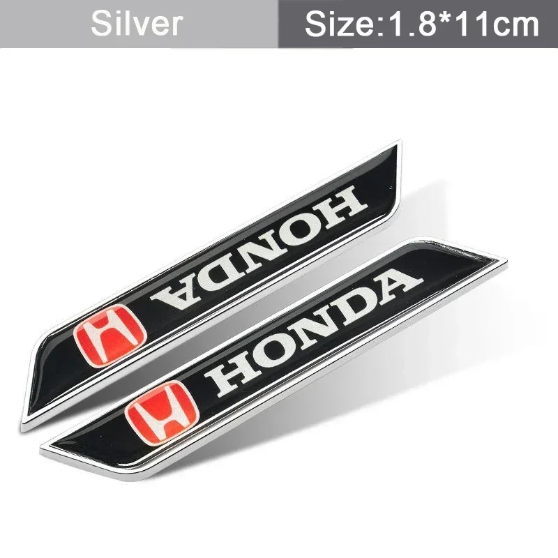

Боковые наклейки на крыло автомобиля для Honda Fit Crosstour Civic CRV Jazz H-RV NSX Pilot Odyssey City Jade Insight Elysion, эмблема багажника