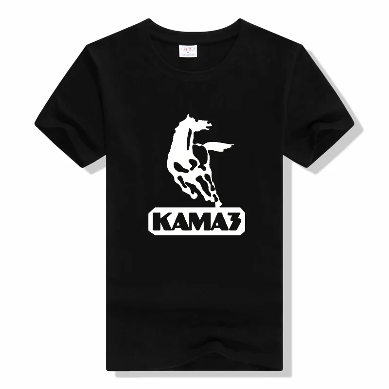 

Fashion Kamaz Logo Print Men T Shirt men race Top Tees High Quality Summer Cotton T Shirts O-Neck T-shirt Tops