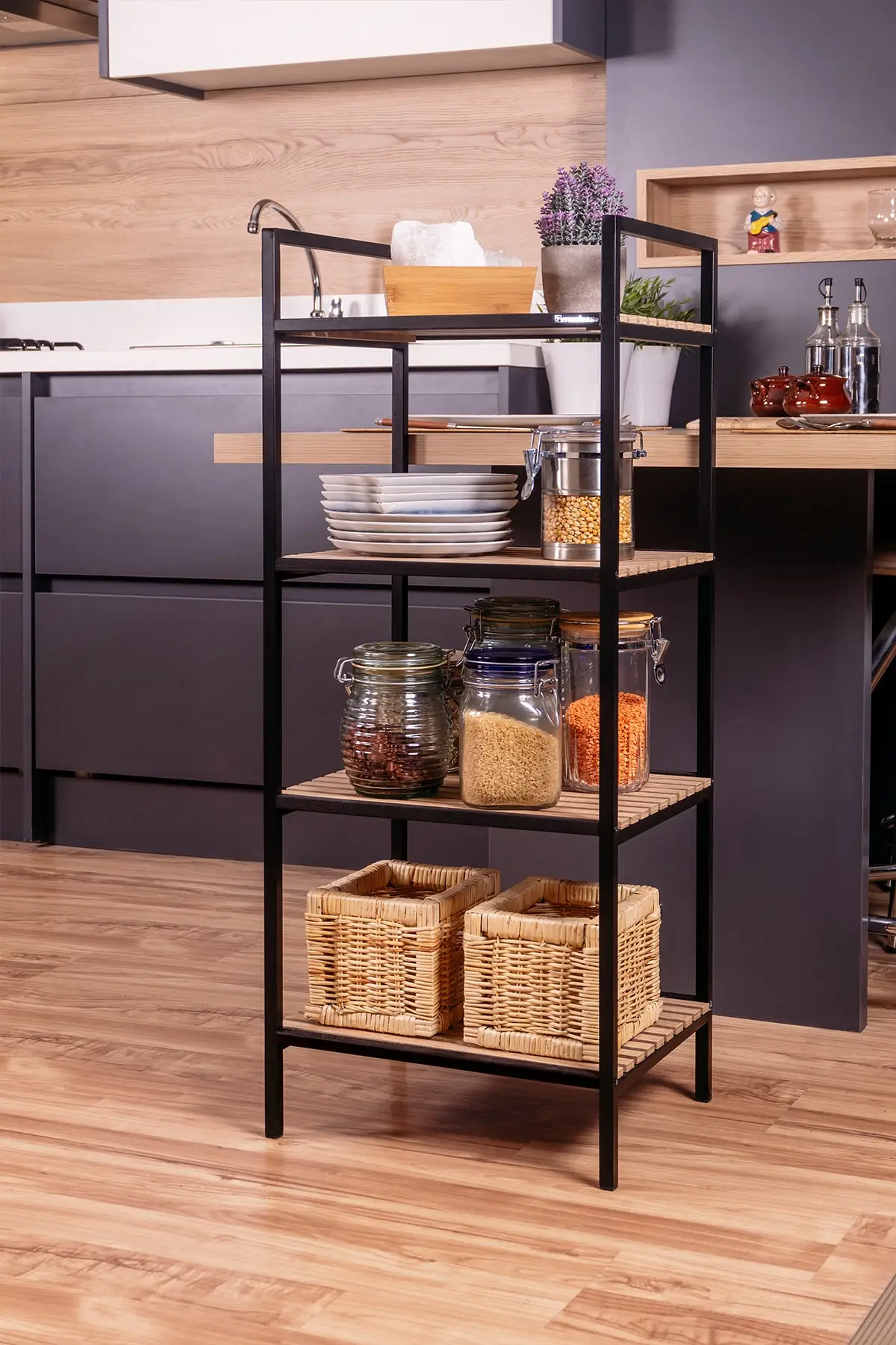 

Kitchen Bathroom Cabinet Universal Wood Organizer Decorative Outdoor Towel Holder Soap Dispenser Multi-Purpose Rack Shelf Mudesa