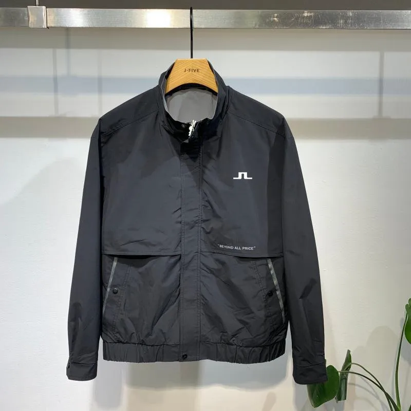 

Men's Golf Clothing Men's Fall 2023 Male Light Coat Stand-up Collar Jacket Mid-aged Plus Size Jacket Casual Dad's M-4XL