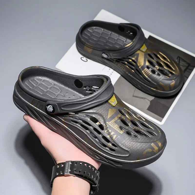 2024 Summer Big Size 48/49 Men Slippers Sandals Male Casual Shoes Fashion Luxury Comfort Home Soft