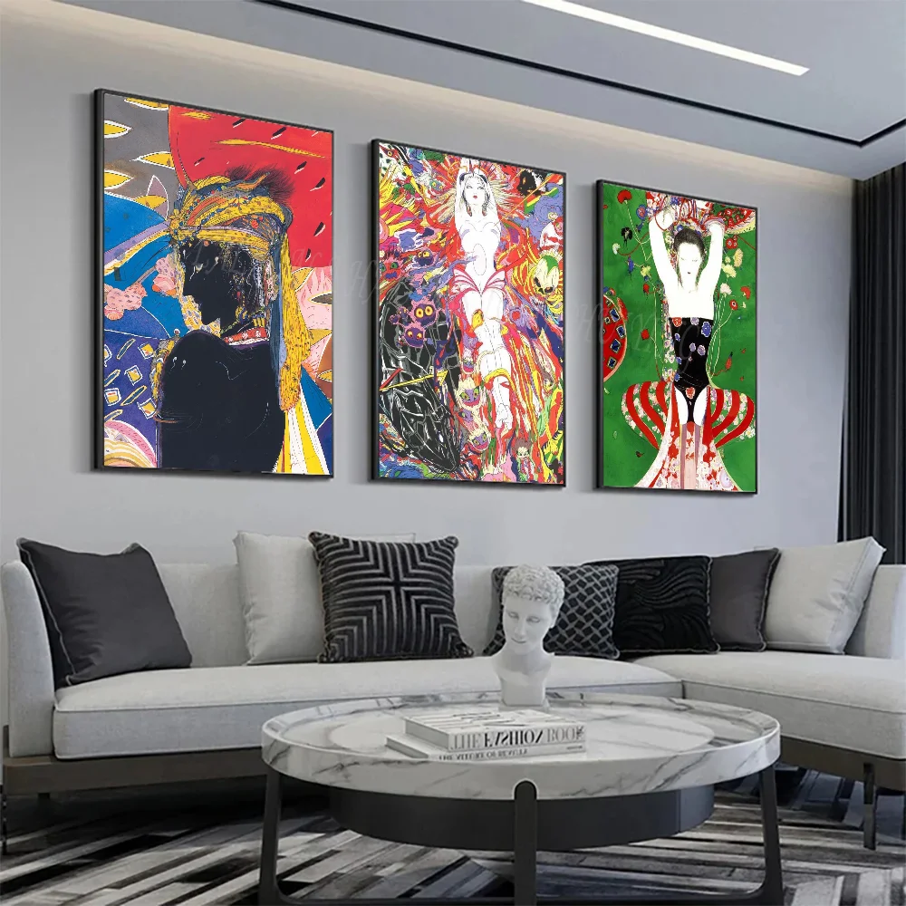 Аниме постер финальной фантазии Yoshitaka Amano настенное искусство домашний декор для