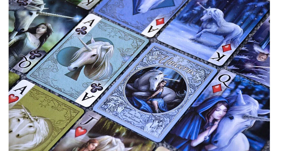 Card playing theory11 bicycle Anne Stokes Unicorn | Board Game