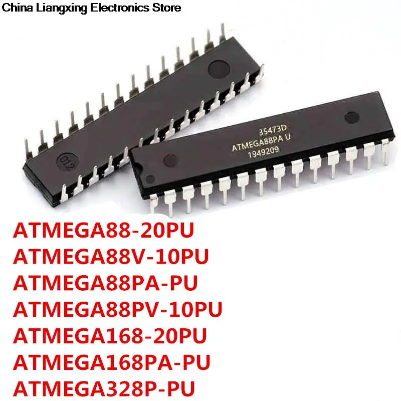 

10PCS Chip IC ATMEGA88 20PU ATMEGA88V 10PU ATMEGA88PA, ATMEGA88PV 10PU ATMEGA168 20PU ATMEGA328P ATMEGA168PA PU PU DIP-28