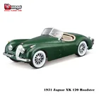 Гоночная машина Bburago 1:24 1951 Jaguar XK 120 родстер из сплава, роскошный литый автомобиль, откидная модель автомобиля, коллекционная игрушка, подарок