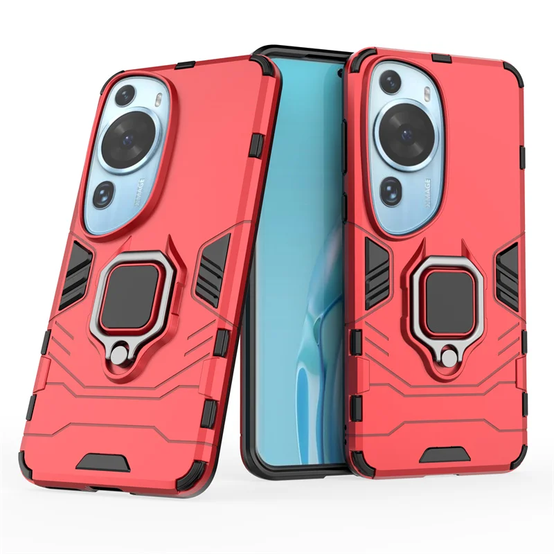 For Huawei P60 Art Case Cover Huawei P60 Art Capas Back Shockproof Armor Ring Stand Magnetic Holder Fundas Huawei P 60 P60 Art