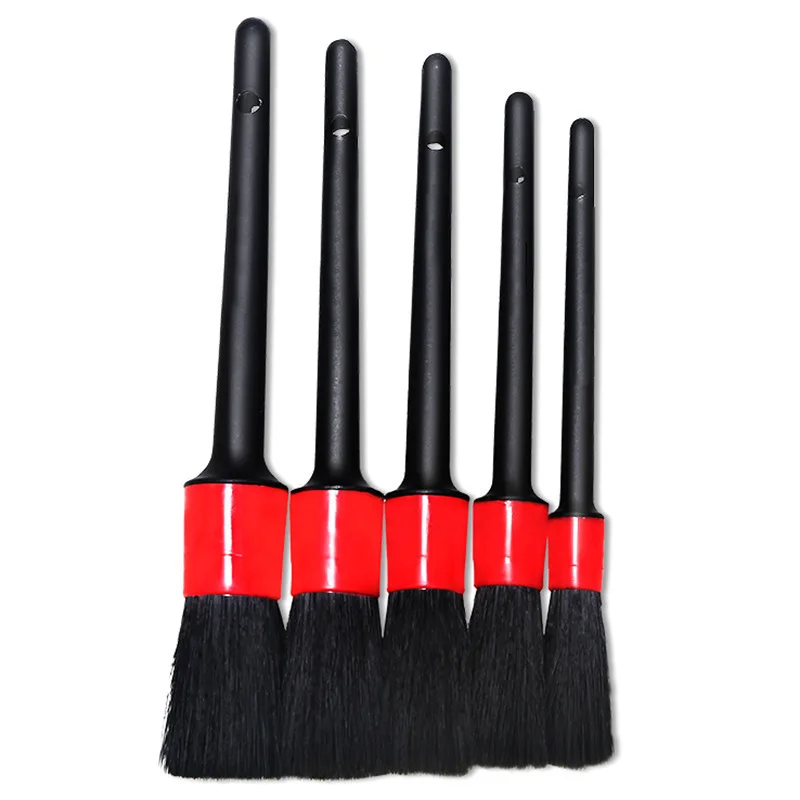 

5pcs Auto Detailing Brush Set Best Car Detailing Brush Kit for Lug Nut/Leather/Wheel/Interior/Seat/Upholstery/Engine Washing