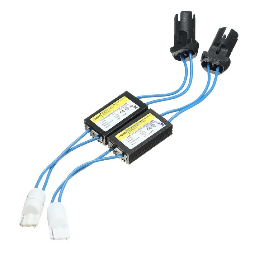 

100pcs T10 adapter Canbus Error Free Resistor LED Decoder Warning Error Canceller T15 W5W LED Bulbs