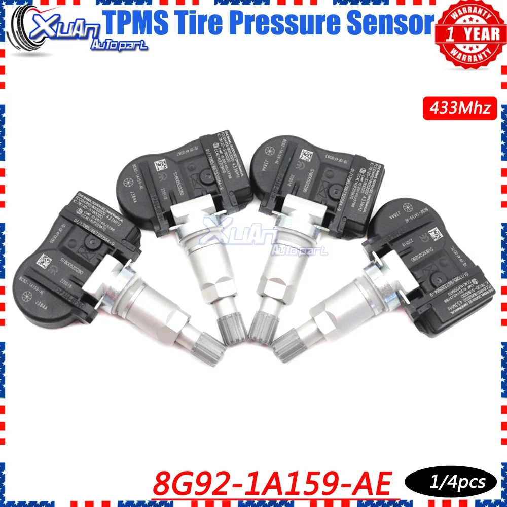 Датчик давления в шинах Xuan TPMS 8G92-1A159-AE для Ford Mondeo Galaxy S-Max Volvo V60 S80 Land Rover LR4 Peugeot 207 Citroen