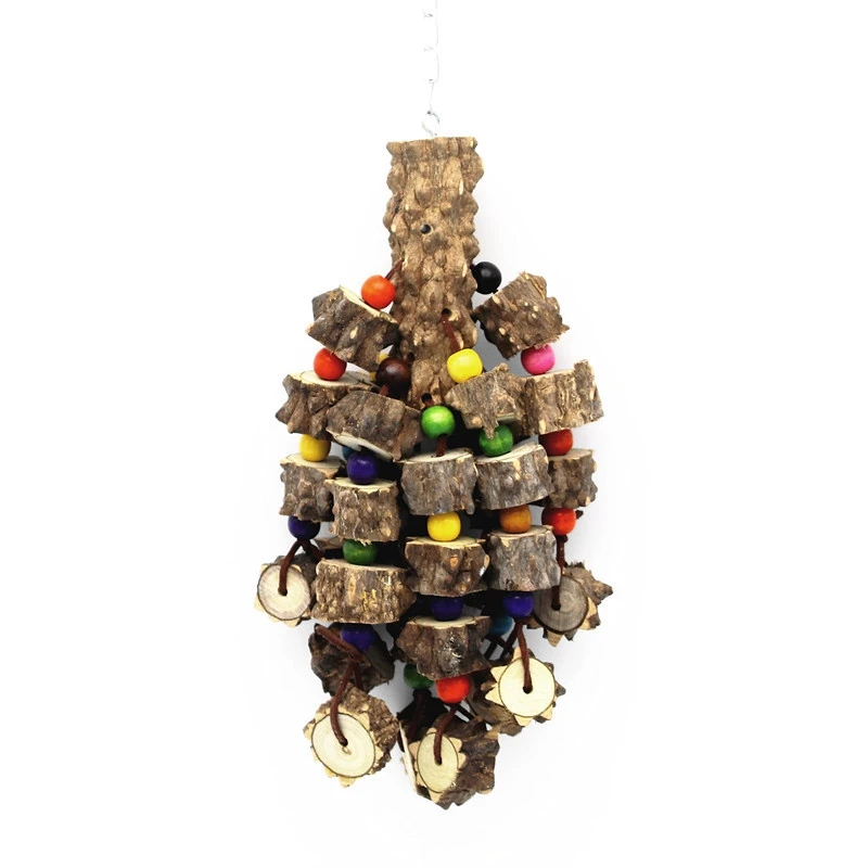 Игрушки для птиц из натурального дерева большой попугай игрушки лучшие