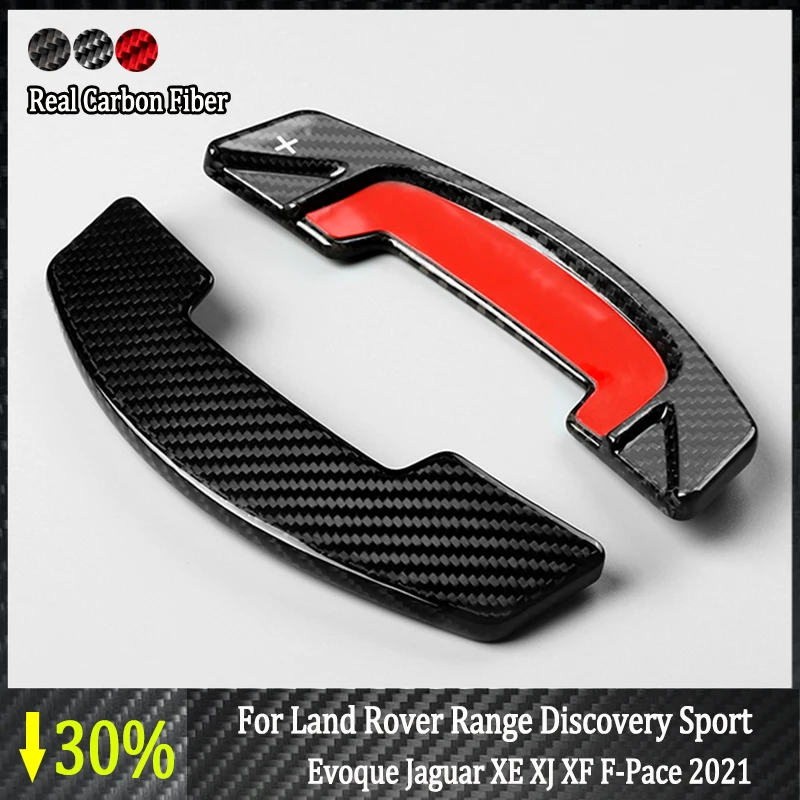 

Car Carbon Fiber Steering Wheel Paddle Shifter Extension For Land Rover Range Discovery Sport Evoque Jaguar XE XJ XF F-Pace 2021
