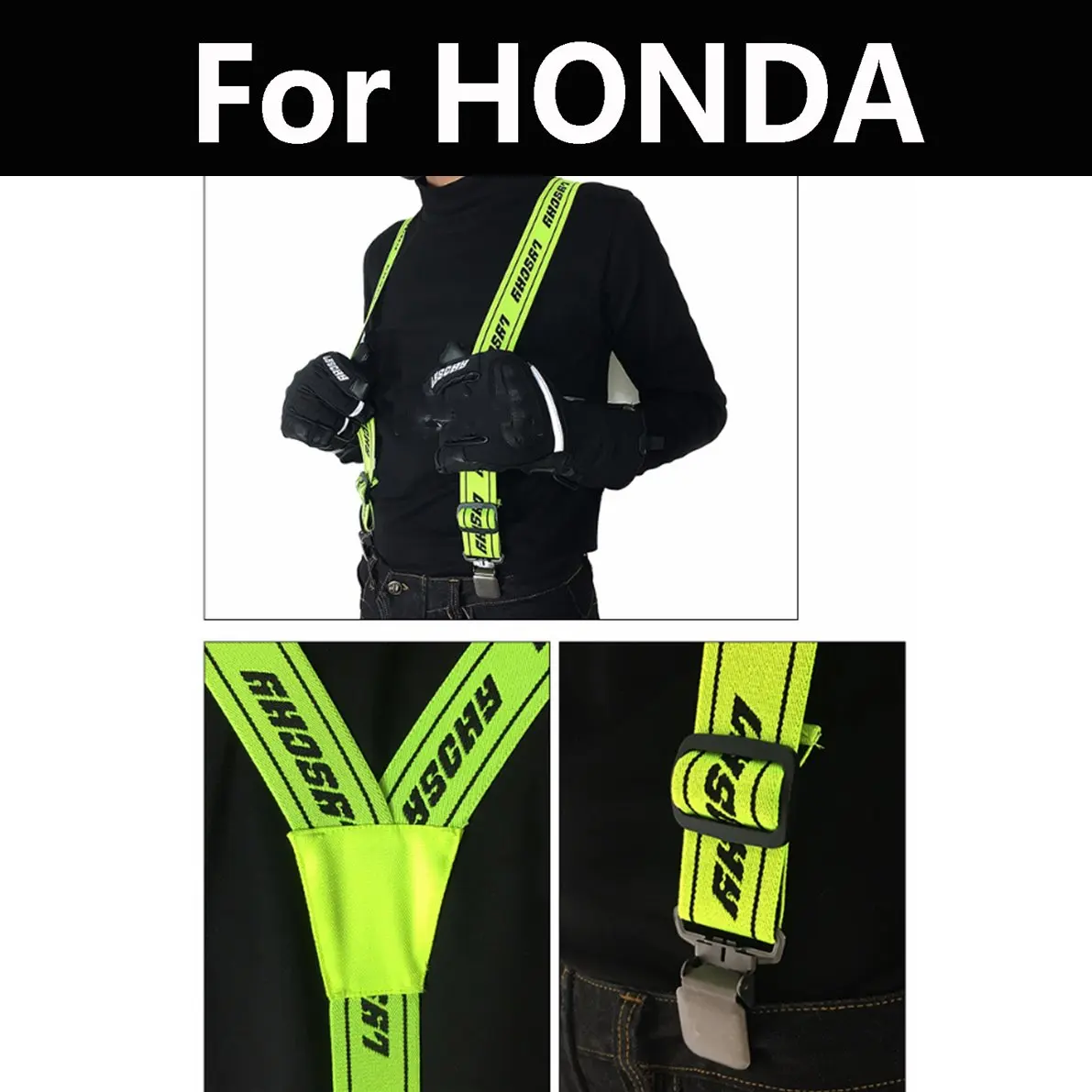 

Pants Suspender Elastic Adjustable Y Back Straps For Honda CJ 360T CL 350 250 400 450 CM 250T 125 200 250T 400T 450
