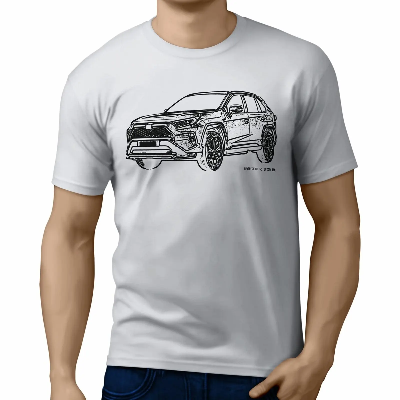 

Иллюстрация JL для футболки фаната автомобиля Toyota RAV4