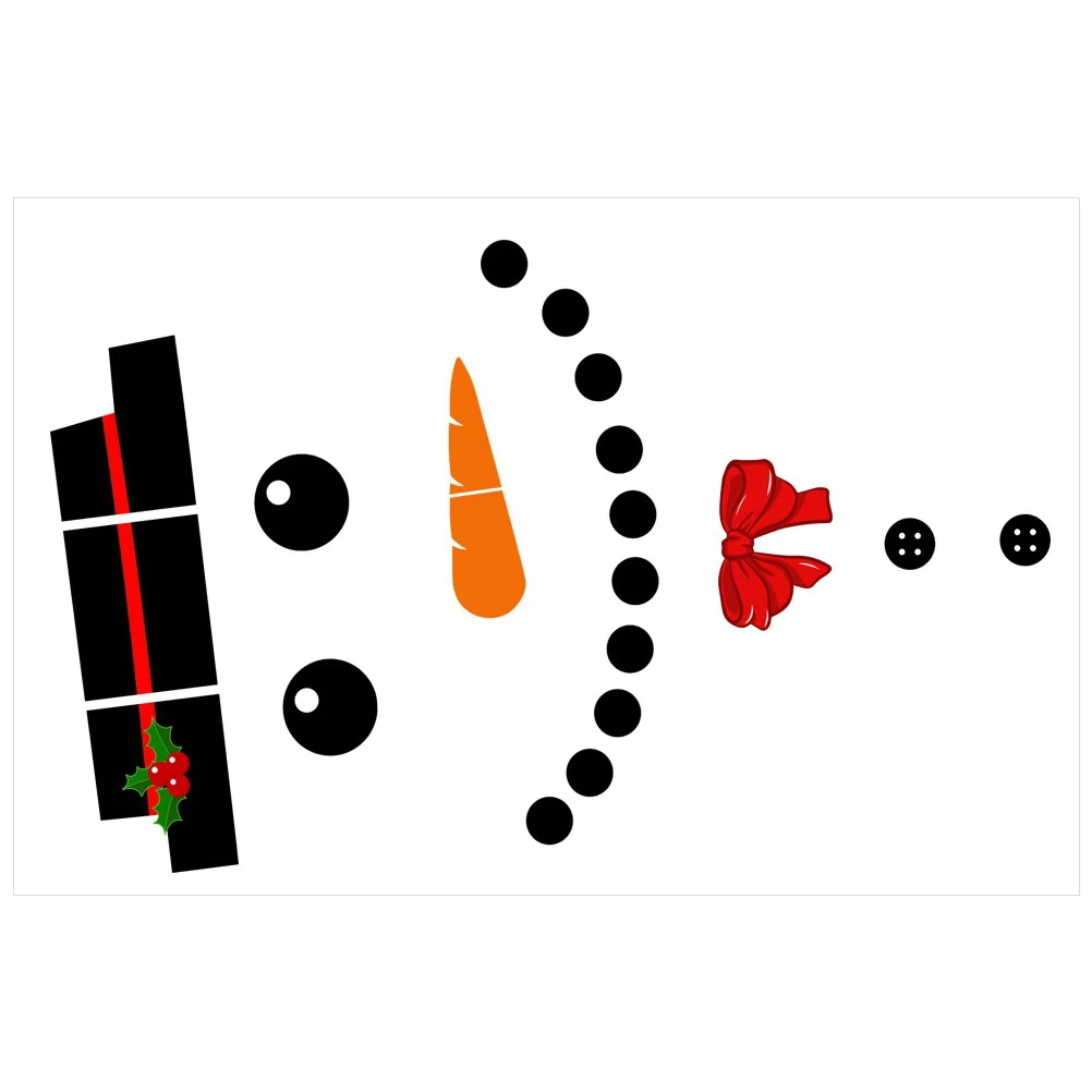 

Большой снеговик, наклейка на дверь гаража, наклейка на дверь гаража, наклейка на окно магазина, Рождественская наклейка, декоративная наклейка, 1 комплект