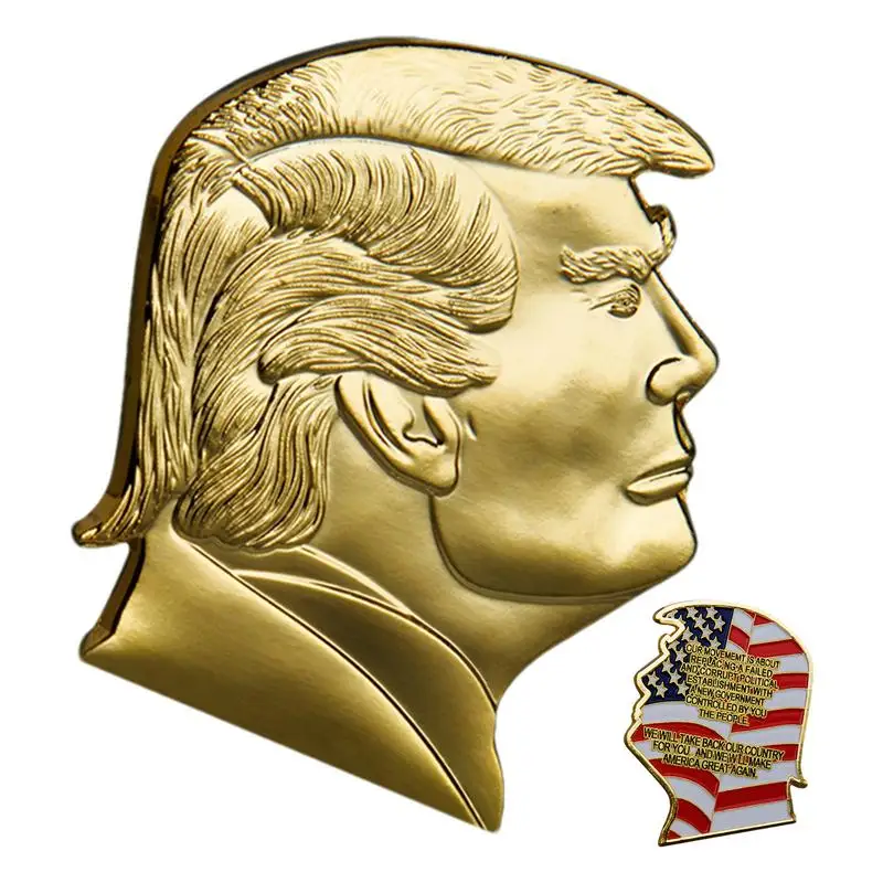 Президентская сувенирная монета 2024 портретная T Rump коллекция монет компактная