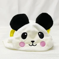 adjustable dog hat cute panda pet items white warm puppy small medium cat soft winter windproof accessories supplies products