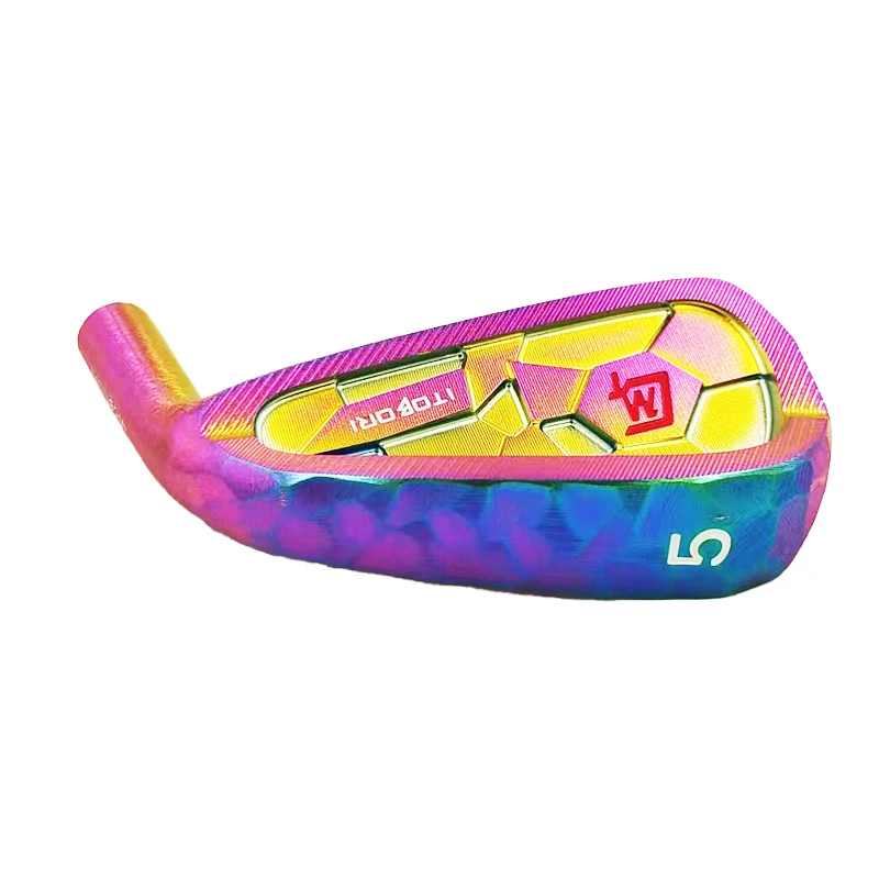 

Carbon Steel forged iron with full CNC weight standard Seven color forged soft iron golf iron club head 4-5-6-7-8-9-P