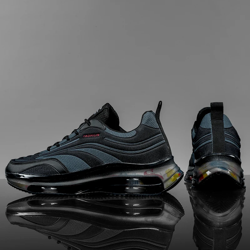 SALUDAS Men Sneakers Non-Slip Free Flexible Shoes Mesh Breathable Sneakers Light Running Shoes Air Cushioning Sports Shoes