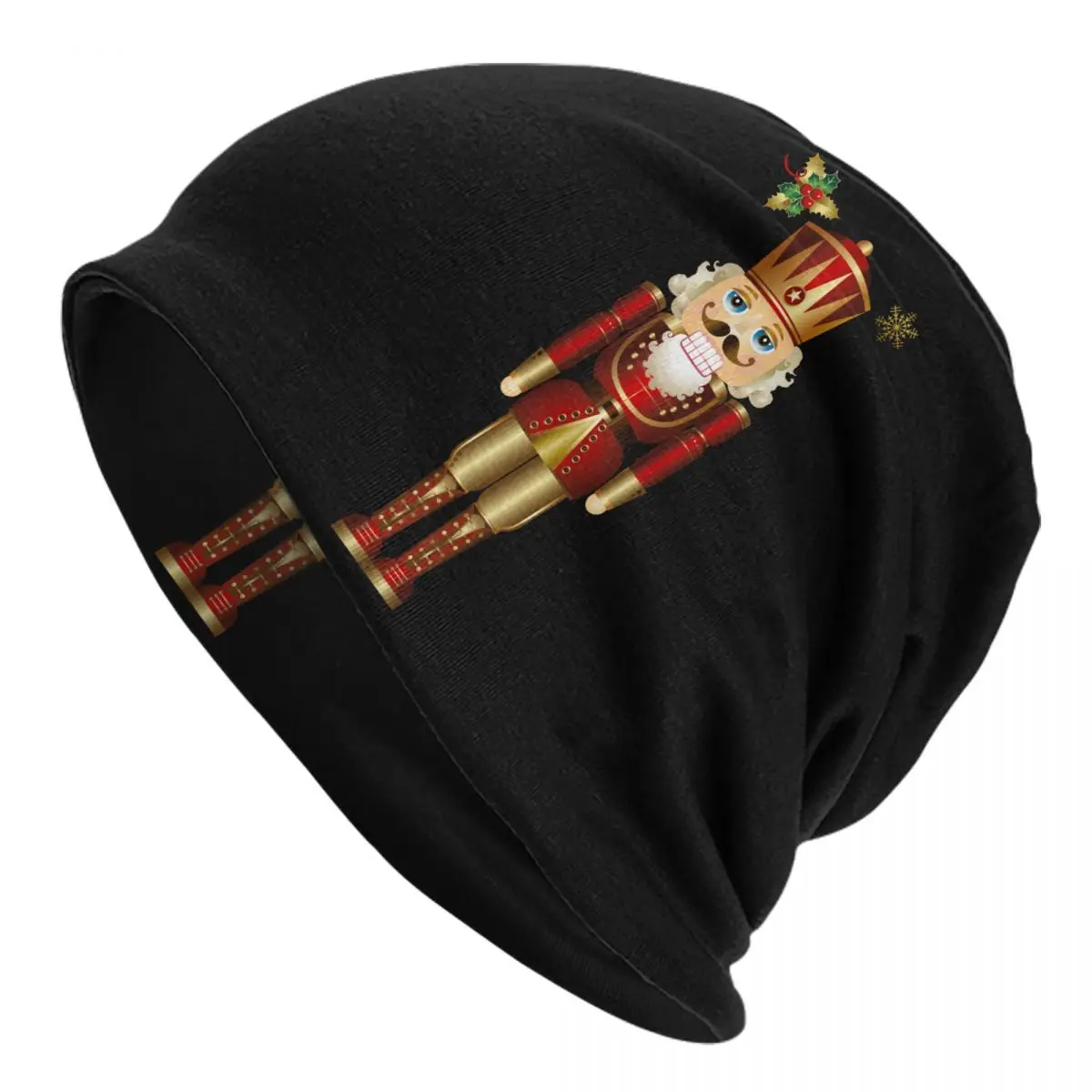 

Nutcracker Soldier King Skullies Beanies Caps Unisex Winter Knitted Hat Christmas Nutcrackers Bonnet Hats Outdoor Ski Cap