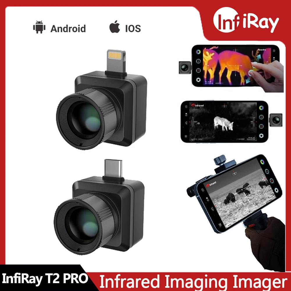 

Infiray T2 PRO Infrared Thermal Imager Monocular Thermal Camera Night Vision Thermal Scope 25Hz Outdoor Hunting With Laser
