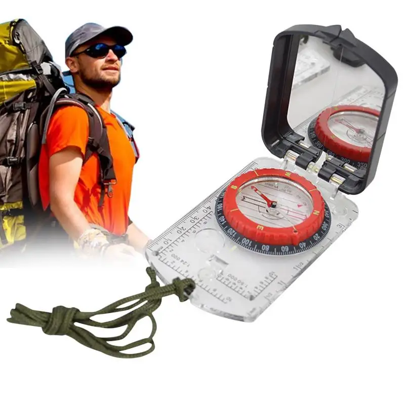 

Multifunction Compass Survival Portable Outdoor Hiking Camping Compass With Bias Adjustment For Map Reading Outdoor Activity