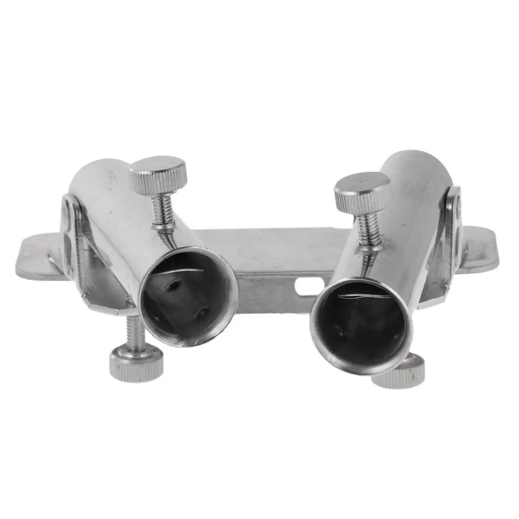 Adjustable Fishing Rod Holder Double Pole Support for Fishing Chair Box Fort