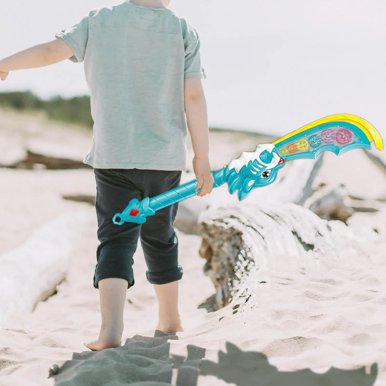 

Light up Gear Sword Cosplay Prop for Children Toddlers Kids Halloween Birthday Gift