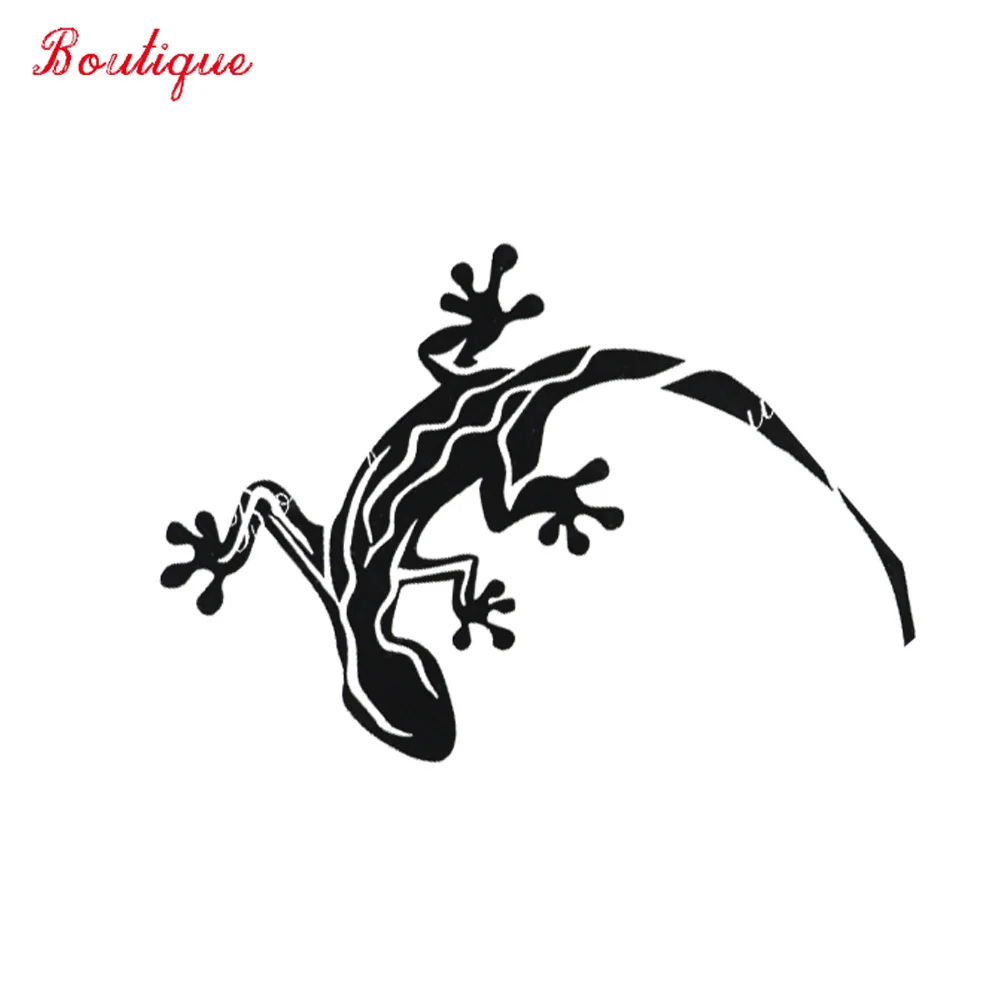

11.8cmx13.6cm fashion Gecko Lizard accessories Vinyl Car Sticker Black / silver 8a-0165 personalized decoration