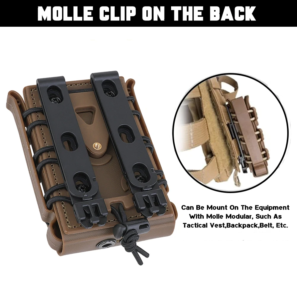 Чехол для магазина KRYDEX Tactical 5 56 7 62 Softshell M4 M16 AK Polymer Fast Mag Carrier MOLLE/PALS охотничье