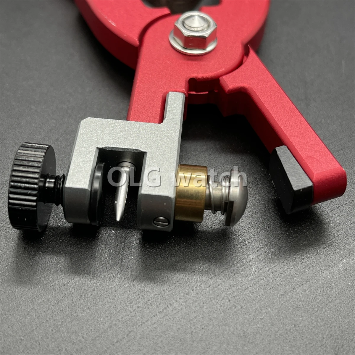 Leather Watch Bracelet Cutting Plier For Straps To Fix Catches Spring Bar Hand Tool Pliers Red Straight for watchmaker