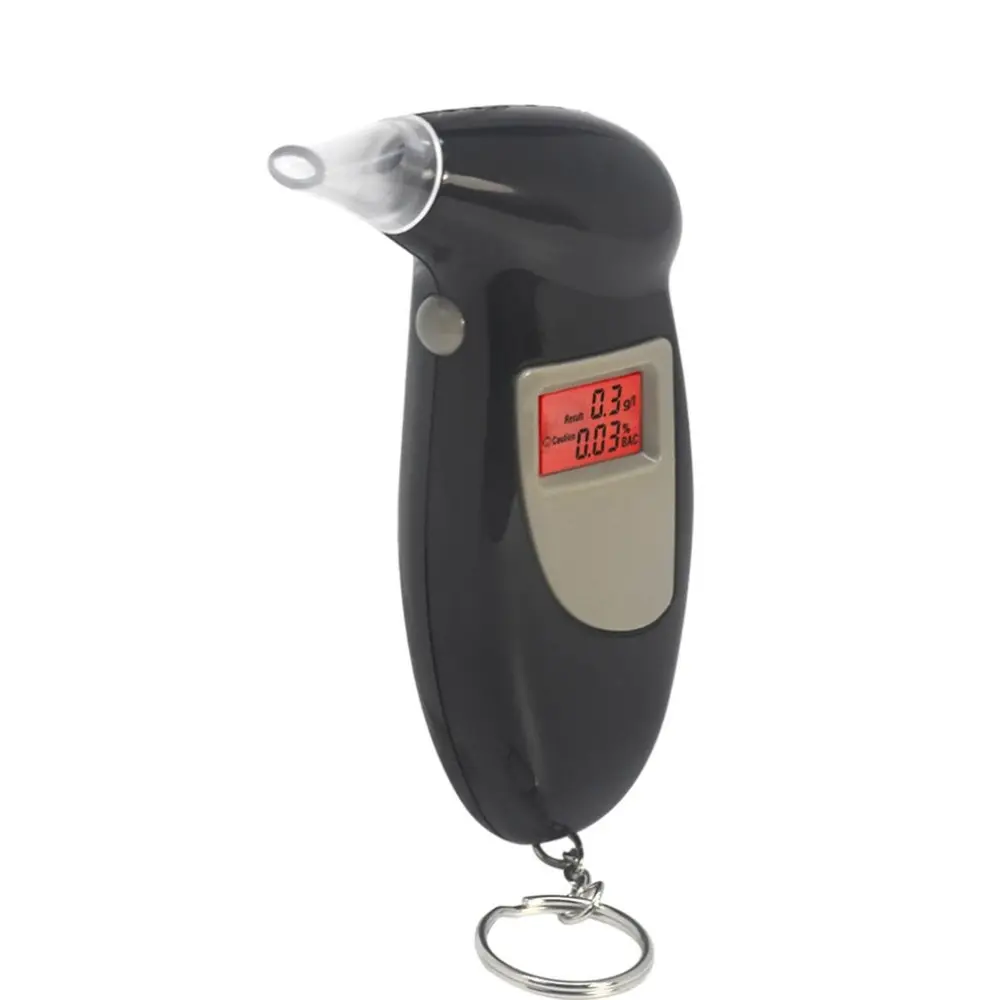 

Digital Breath Alcohol Tester With LCD Display With Audible Alert Safe Driving Alcohol Detector Breathalyzer Quick Response Hot