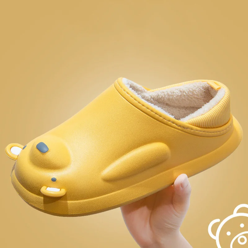 

Зимние сабо из ЭВА, животные, планшетов, женские, мужские садовые сабо, симпатичная кухонная обувь, водонепроницаемая домашняя обувь для влю...