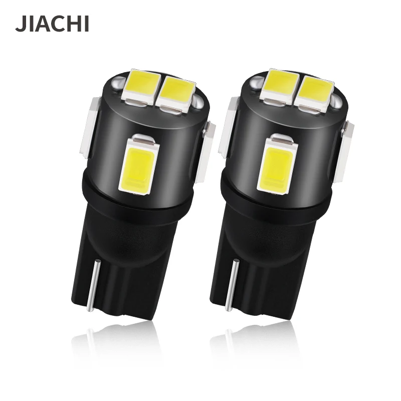 JIACHI 50 шт. супер яркая W5W T10 Светодиодная Автомобильная светильник Лампа 194 168 192 5630 6smd Автомобильная интерьерная купольная лампа для чтения 6000K белый 12В 240лм