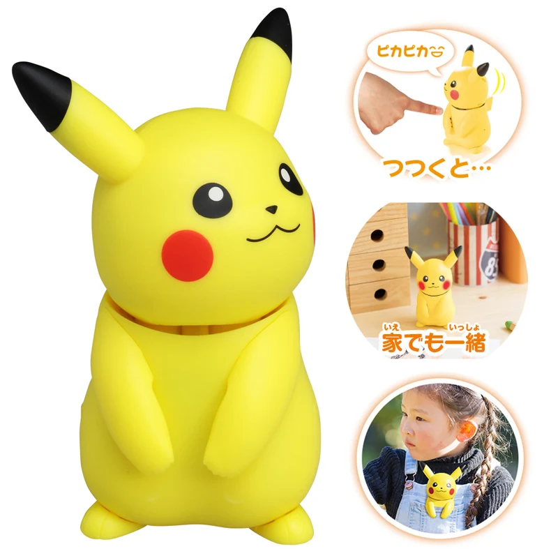 Takara Tomy карманные монстры Покемон Здравствуйте Пикачу Vui Pocha Аниме Фигурка