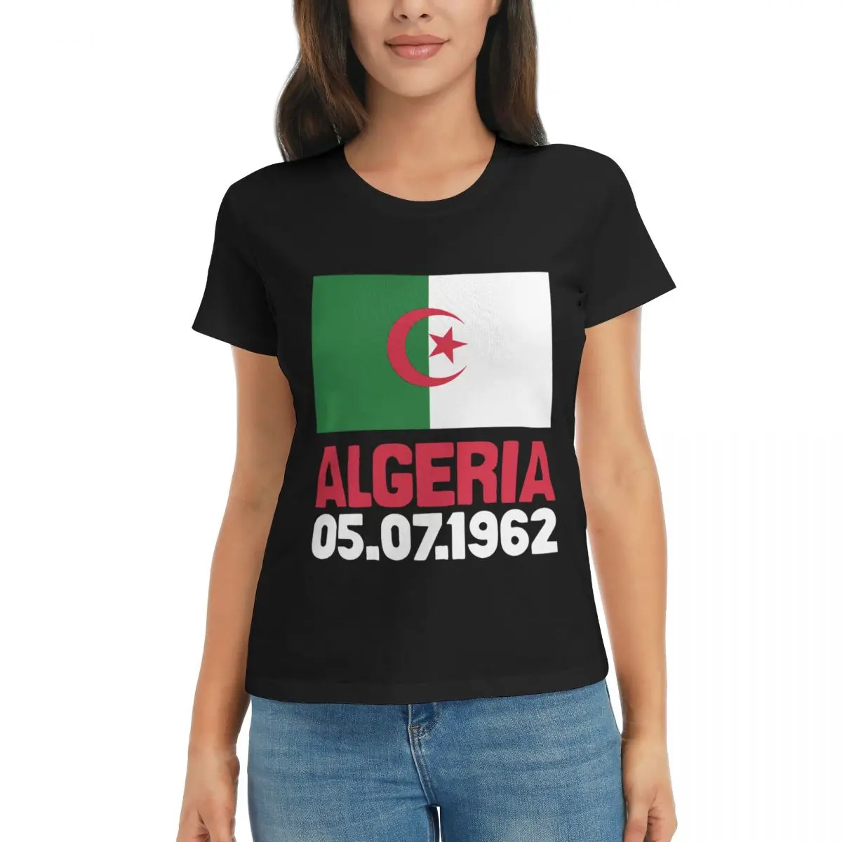 

Algeria Representers Essential R330 Campaign Black Graphic Cool T-shirts High grade Home Eur Size