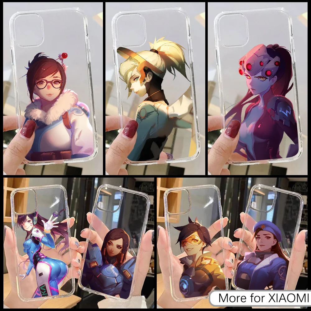 

Game Overwatchs Phone Case For Xiaomi Mi Max Note 3 A2 A3 8 9 9T 10 Lite Pro Ultra transparent silicone hoesjes painting prime