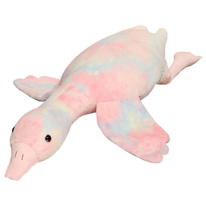 Красочная гусиная плюшевая длинная подушка 130 см гигантская Мягкая Реалистичная