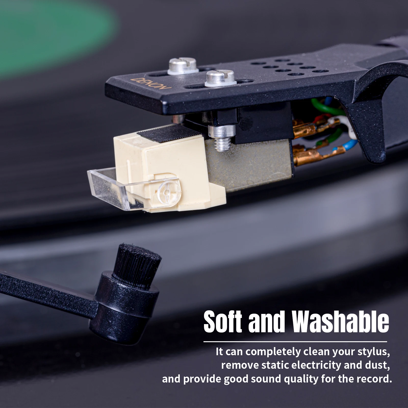 Популярный полезный Антистатическая щетка из углеродного волокна + 10 мл игла для