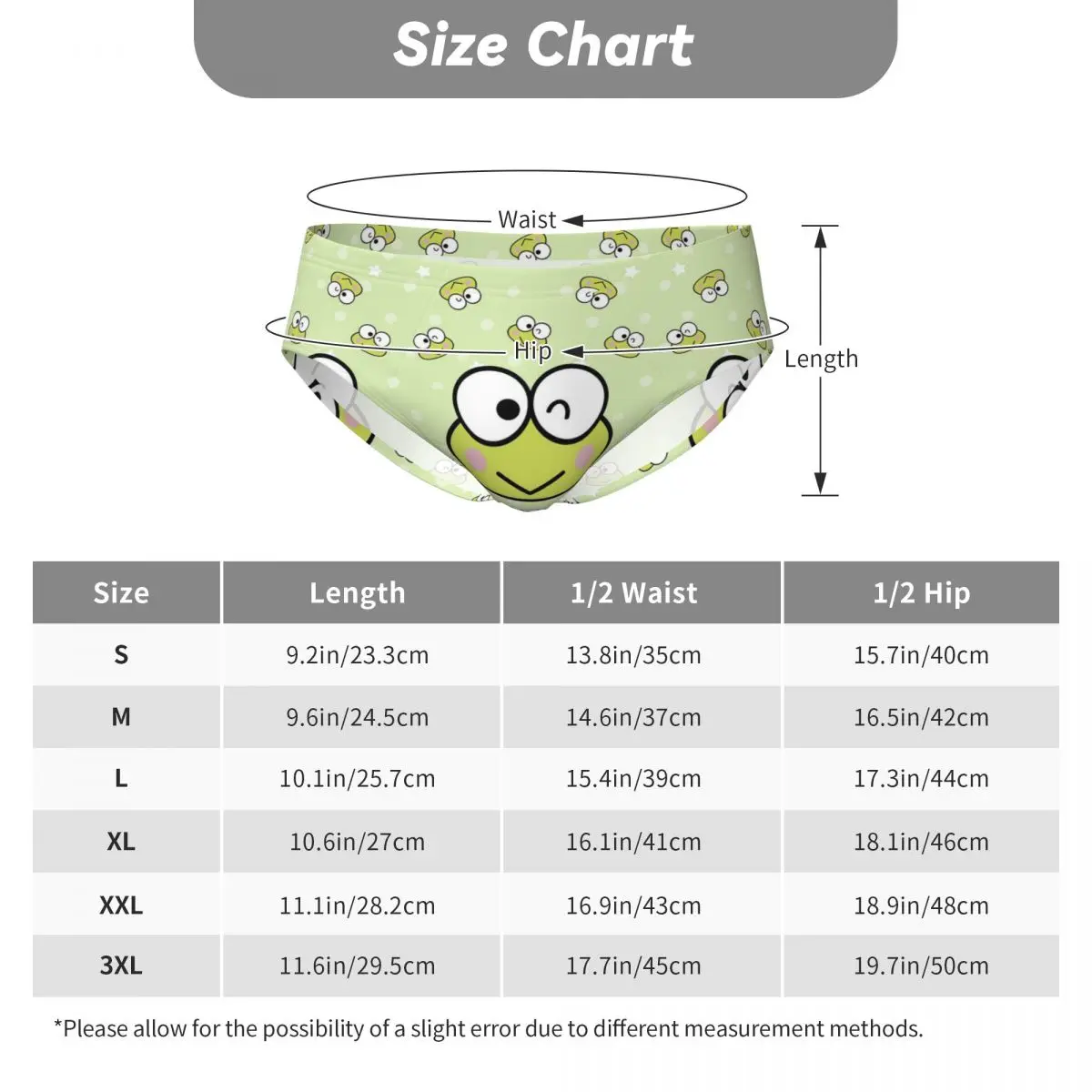 Оригинальные кавайные трусы Keroppi нижнее белье для мужчин дышащие эластичные