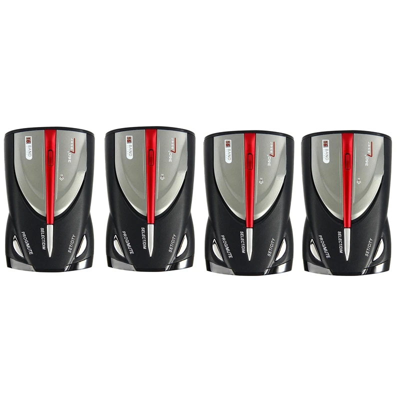 

4X 16-Band 360° Car Speed Gps Voice Alert Radar Detector Cobra Xrs M3O0I