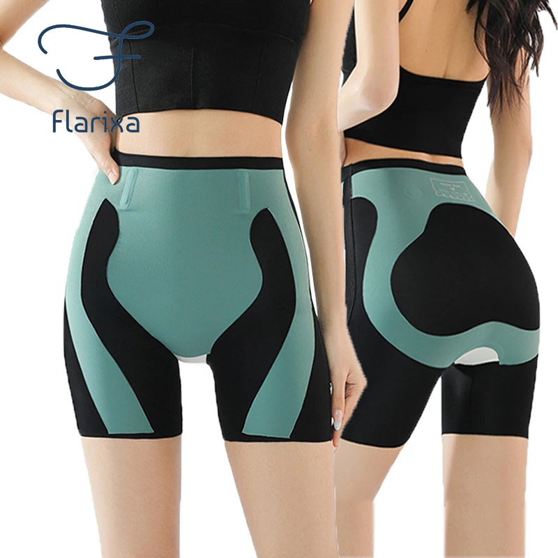 

Flarixa 6D Liquid Suspension Body Shaper Shorts Shapewear High Waist Seamless Women Panties Slim Abdomen Hip Lift Safety Pants