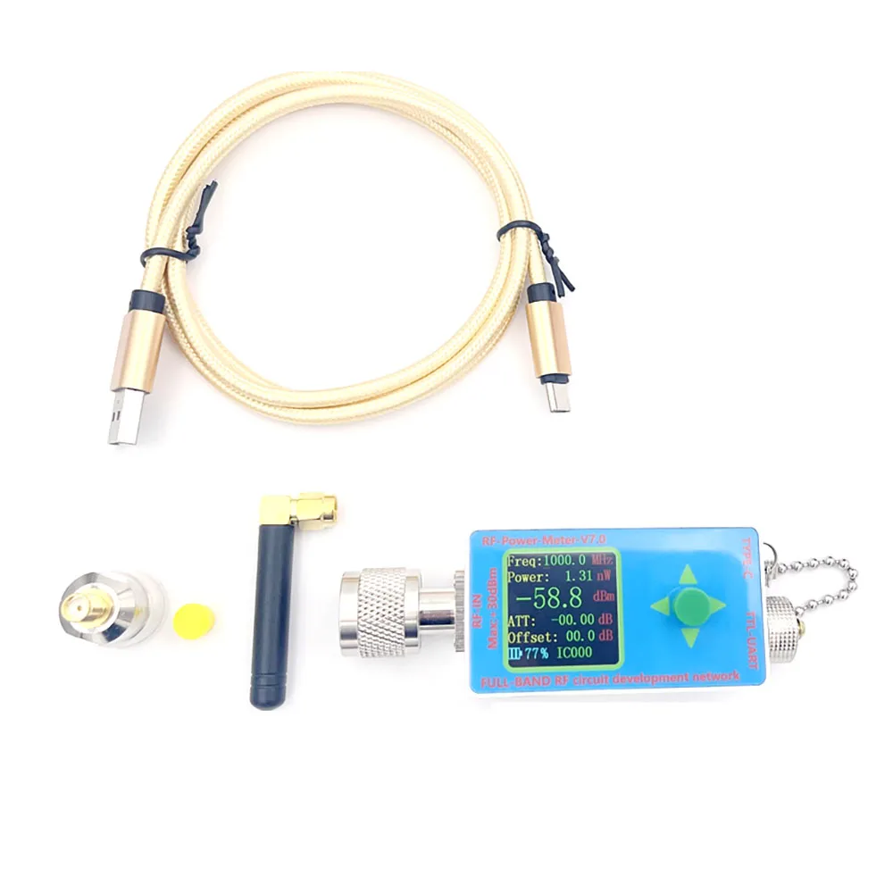 

100 Гц - 10 ГГц V7 Радиочастотный динамометр N - типа Программное обеспечение для последовательной связи Данные на выходе детектор мощности аттенюатор F / ham радиоусилитель