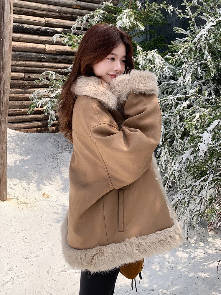 Maillard кофейного цвета верхняя одежда из овечьей шерсти женская зимняя